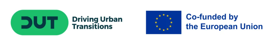 European Union flag and DUT logo